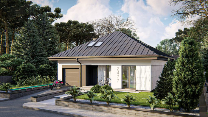 Проект дома U477 - 1 С мансардным этажом дома в Киеве