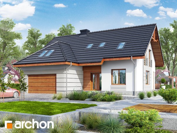 Проект дома Дом в хмеле вер.2 - 2 С мансардным этажом дома в Киеве