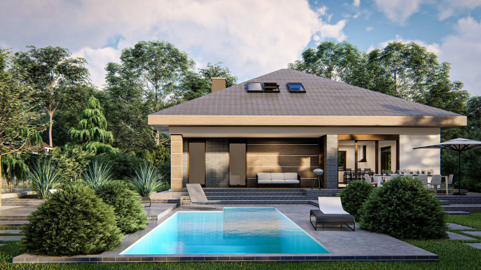 Проект дома U439 - 3 С мансардным этажом дома в Киеве