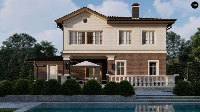 Проект дома Uu2 k - 5 Двухэтажные дома в Киеве