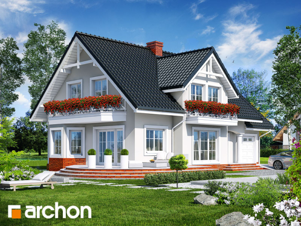 Проект дома Дом в зорях 2 вер.2 - 2 С мансардным этажом дома в Киеве