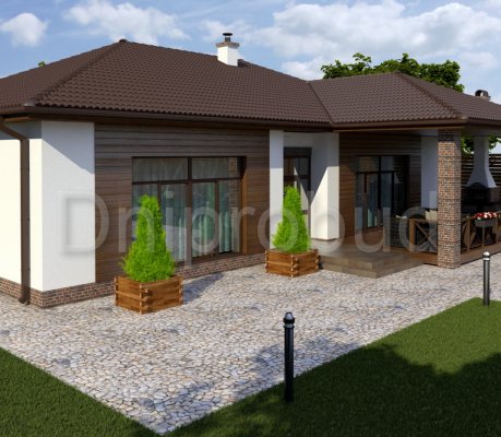 Одноэтажный дом с 3-мя спальнями в Новоалександровке