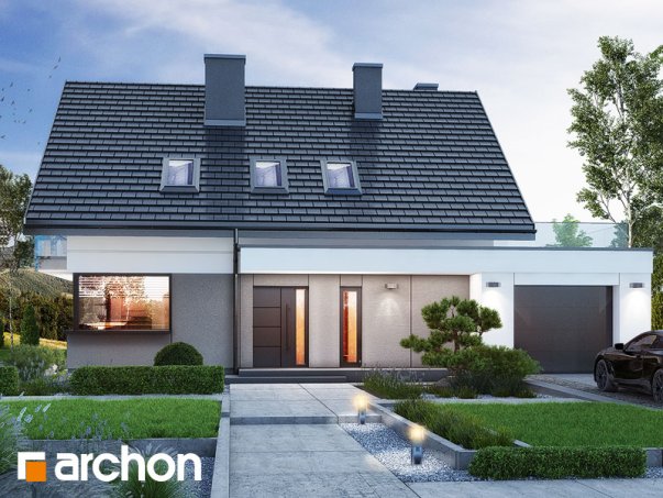 Проект дома Дом в иссопах - 1 С мансардным этажом дома в Киеве