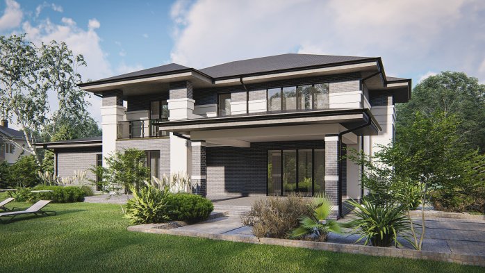 Проект дома Uu13 - 4 Двухэтажные дома в Киеве