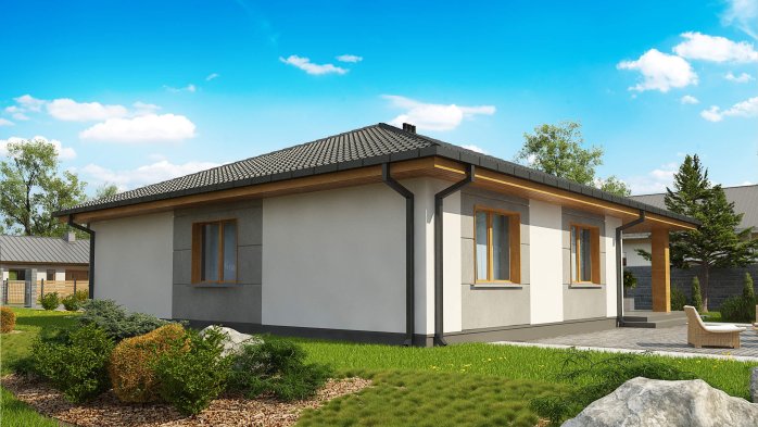 Проєкт будинку U67 A el - Одноповерхові дома у Києві