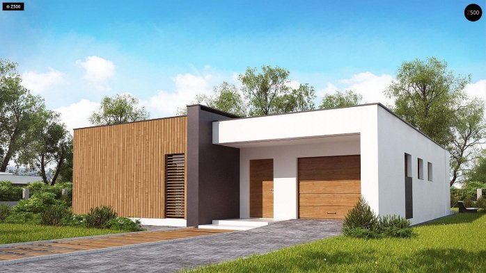 Проект дома Ux49 minus - 1 Одноэтажные дома в Киеве