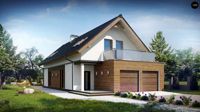 Проект дома U294 - 1 С мансардным этажом дома в Киеве