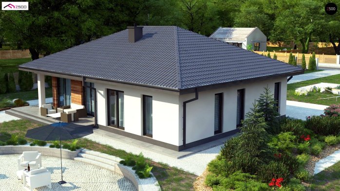 Проект дома U415 - 6 Одноэтажные дома в Киеве