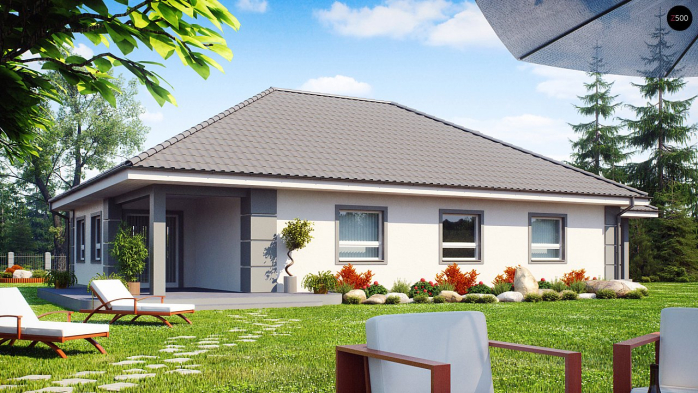 Проект дома U21 - 2 Одноэтажные дома в Киеве