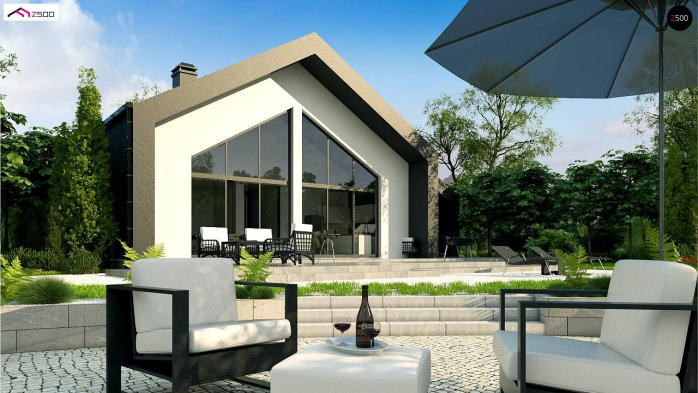 Проект дома Ux251 - 5 С мансардным этажом дома в Киеве