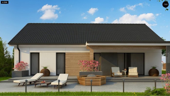 Проект дома U376 35 - 2 Одноэтажные дома в Киеве