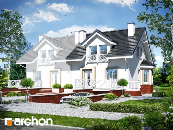 Проект дома Дом в ясменнике вер.2 - 1 С мансардным этажом дома в Киеве