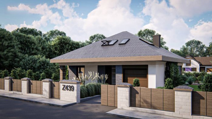 Проект дома U439 - 2 С мансардным этажом дома в Киеве