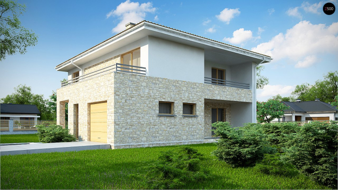 Проект дома Ux4 A - 3 Двухэтажные дома в Киеве