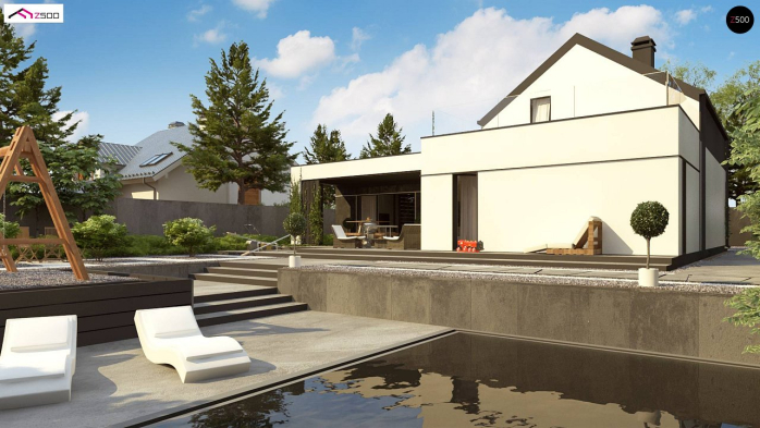 Проект дома U457 - 3 С мансардным этажом дома в Киеве