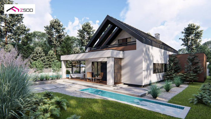 Проект дома U422 - 2 С мансардным этажом дома в Киеве