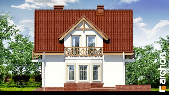 Проект дома Дом в скальниках вер.2 - 4 С мансардным этажом дома в Киеве