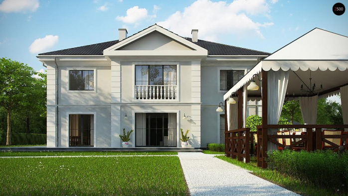 Проект дома Ux113 bg - 6 Двухэтажные дома в Киеве