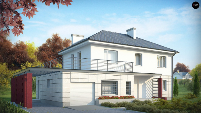 Проєкт будинку Ux6 - Двоповерхові дома у Києві