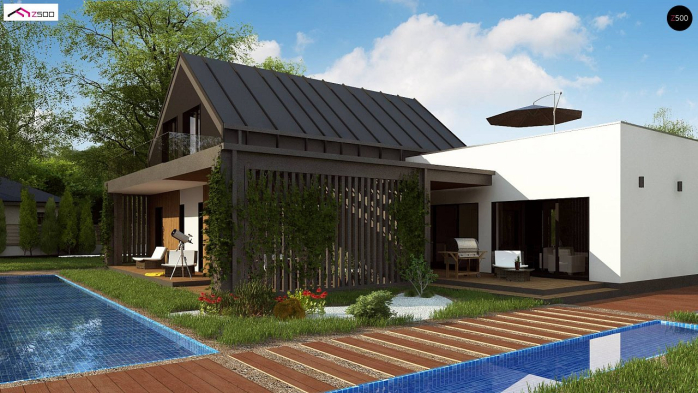 Проект дома U453 - 5 С мансардным этажом дома в Киеве