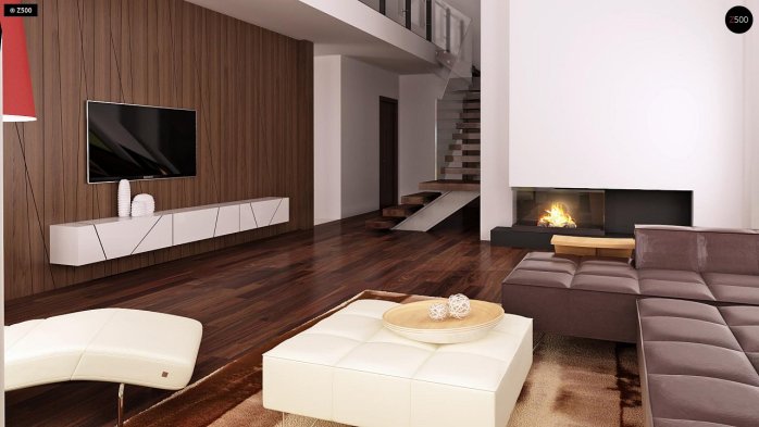 Проект дома Ux50 - 4 С мансардным этажом дома в Киеве