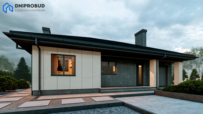 Проект дома DB 54 - 5 Одноэтажные дома в Киеве