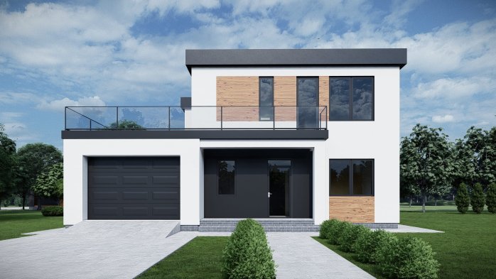 Проект дома DBT 592 - 5 Двухэтажные дома в Киеве