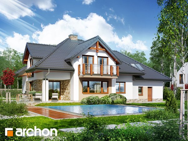 Проект дома Дом в каннах 2 (П) - 2 С мансардным этажом дома в Киеве