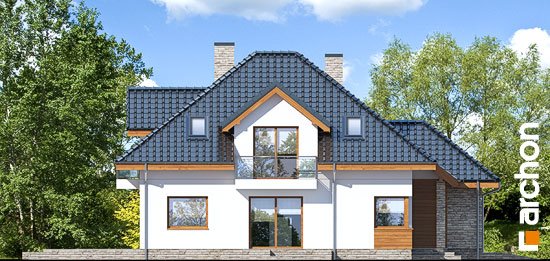 Проект дома Дом в сансевиериях - 5 С мансардным этажом дома в Киеве