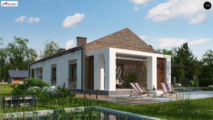 Проект дома U314 BG - 2 Одноэтажные дома в Киеве