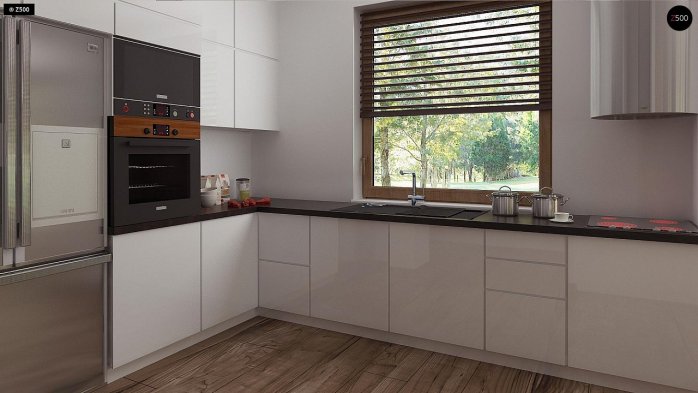 Проект дома U296 - 10 С мансардным этажом дома в Киеве