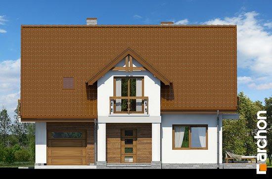 Проект дома Дом в аспарагусах (ПН) вер.2 - 3 С мансардным этажом дома в Киеве