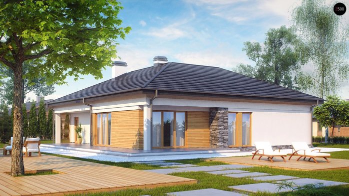 Проект дома U204 - 1 Одноэтажные дома в Киеве