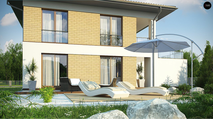 Проект дома Ux136 - 4 Двухэтажные дома в Киеве