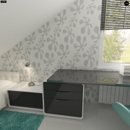 Проект дома U119 - 20 С мансардным этажом дома в Киеве