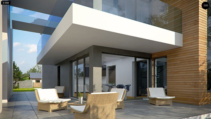 Проект дома Ux75 - 5 Двухэтажные дома в Киеве