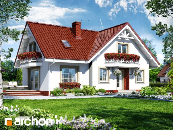 Проект дома Дом в кизиле вер.2 - 1 С мансардным этажом дома в Киеве