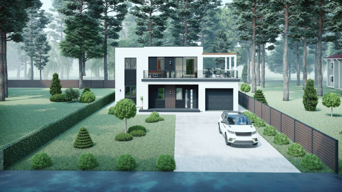 Проєкт будинку DBT 262 - Двоповерхові дома у Києві