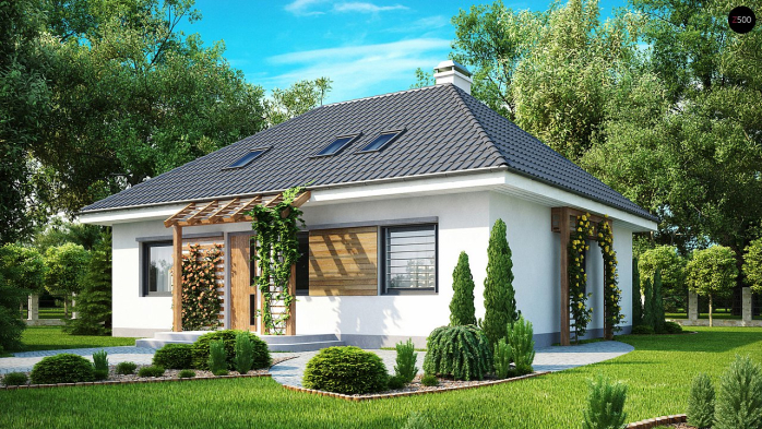 Проект дома U121 - 1 С мансардным этажом дома в Киеве