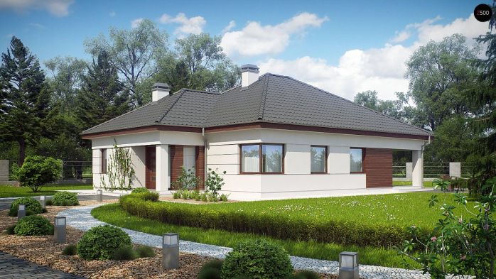 Проект дома U195 - 1 Одноэтажные дома в Киеве