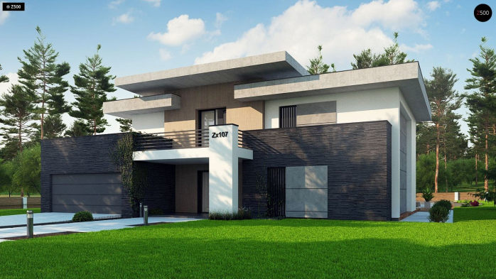 Проект дома Ux107 - 4 Двухэтажные дома в Киеве