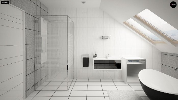 Проект дома U219 - 10 С мансардным этажом дома в Киеве