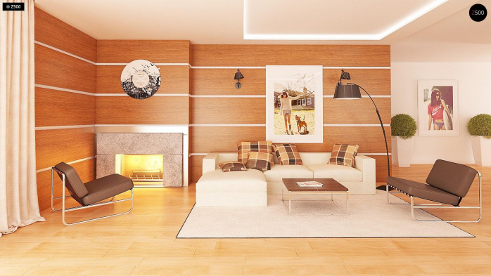 Проект дома U281 - 6 Одноэтажные дома в Киеве