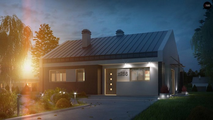 Проект дома U256 - 7 Одноэтажные дома в Киеве