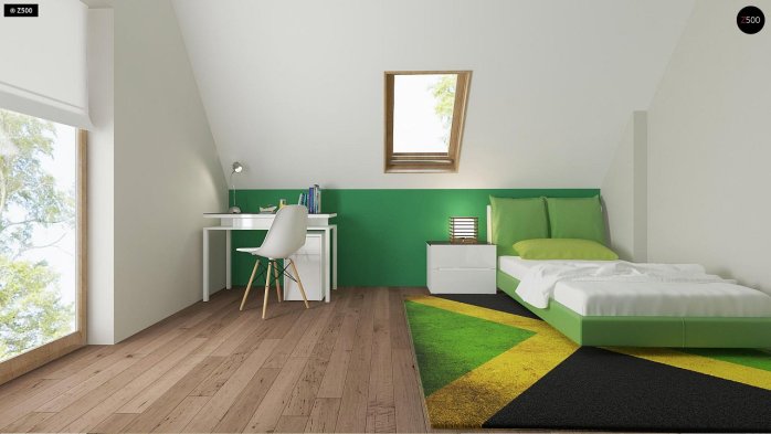 Проект дома U163 - 10 С мансардным этажом дома в Киеве