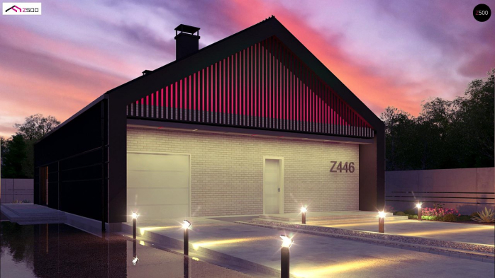 Проект дома U446 - 3 Одноэтажные дома в Киеве