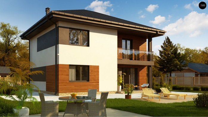 Проєкт будинку Uu1 - Двоповерхові дома у Києві