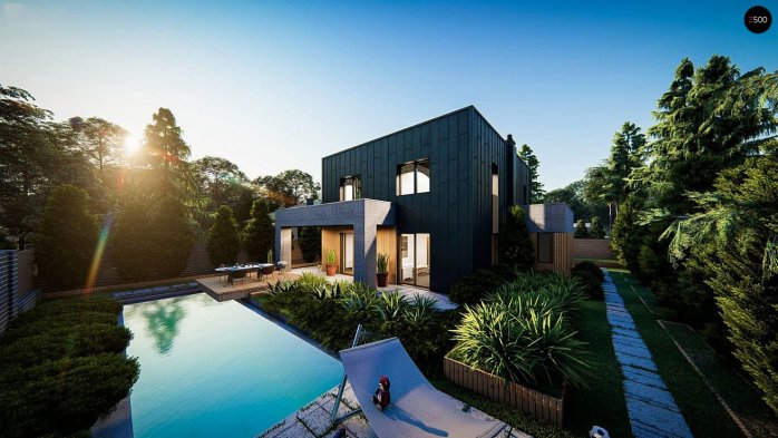 Проект дома Ux171 - 5 Двухэтажные дома в Киеве