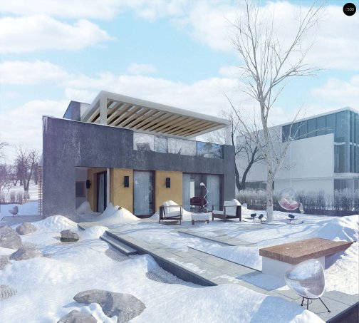 Проєкт будинку Ux45 - Двоповерхові дома у Києві