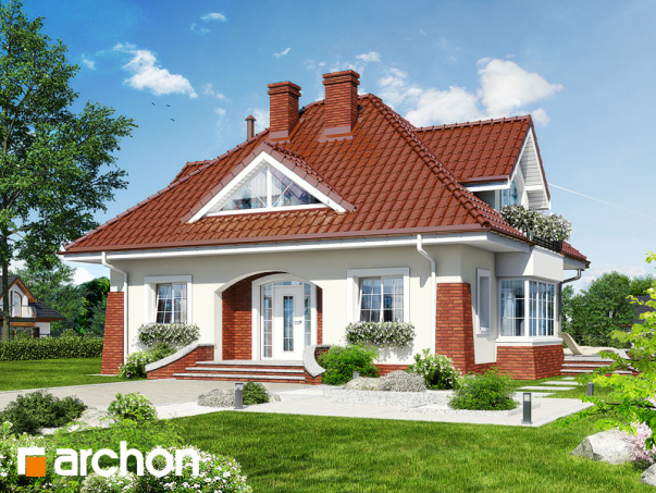 Проект дома Дом в клеверках вер.2 - 1 С мансардным этажом дома в Киеве